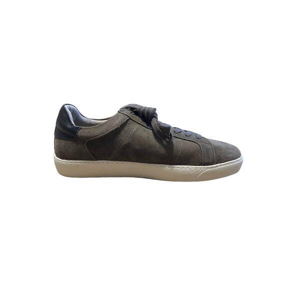 AllSaints Men's Sheer Low Top Suede Trainers Khaki Suede Size EU 42 - Picture 12 of 15